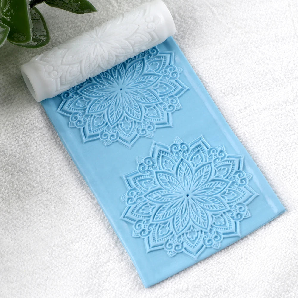 4pcs/pack Polymer Clay Texture Roller Mandala Pattern