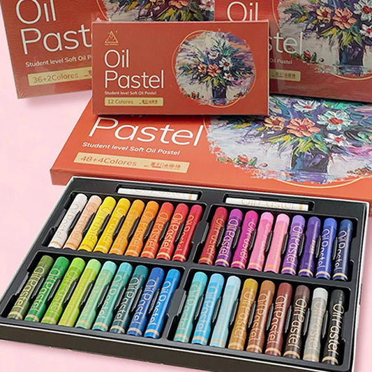 Artist Soft Oil Pastel Set 24/36/48 Colors Professional Painting