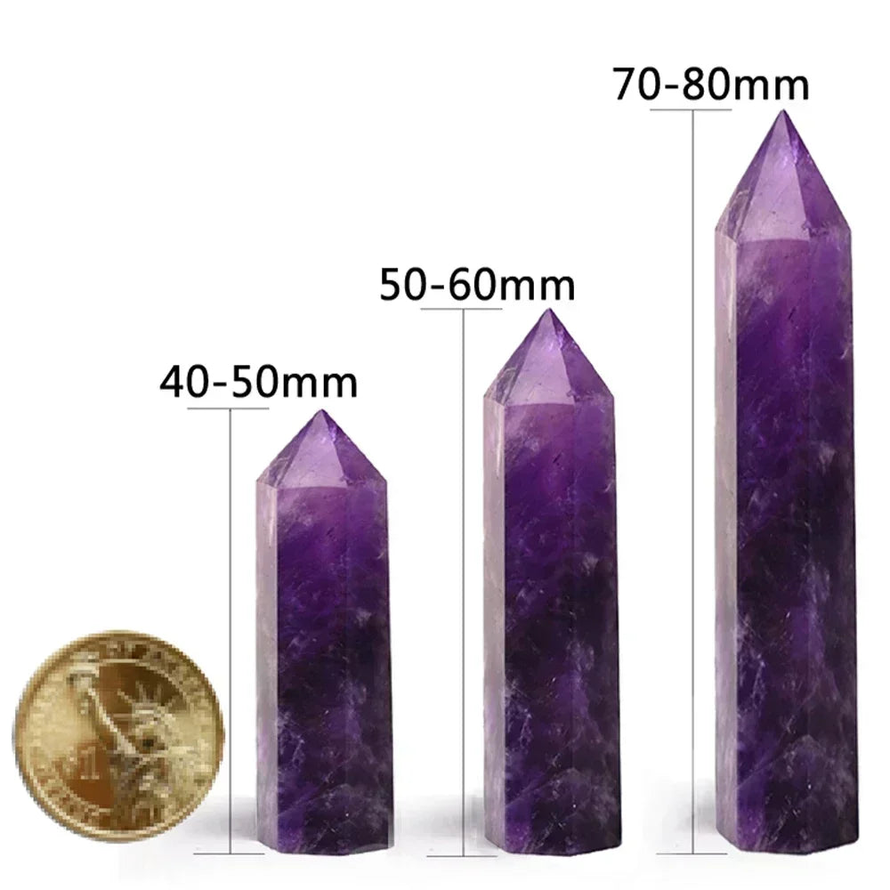 Natural Stone and Crystals Point Rose/Quartz/Amethyst