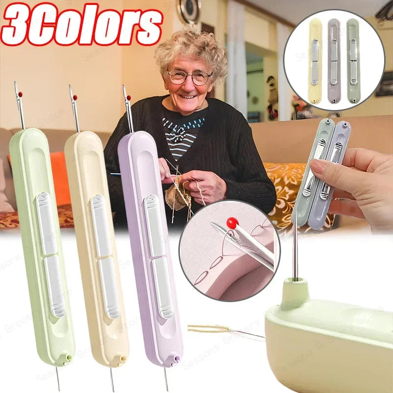 2 In 1 Needle Threader and Seam Ripper Tool