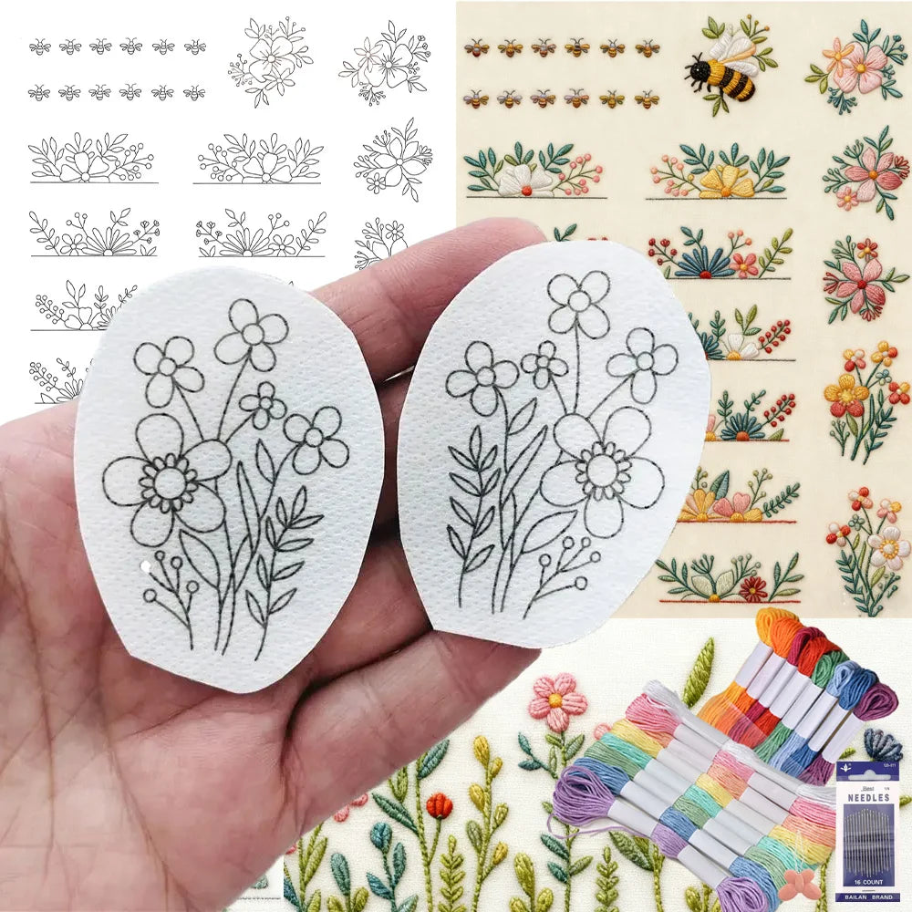 Water-Soluble Stabilizer Embroidery Patterns Stick Stitch Embroidery
