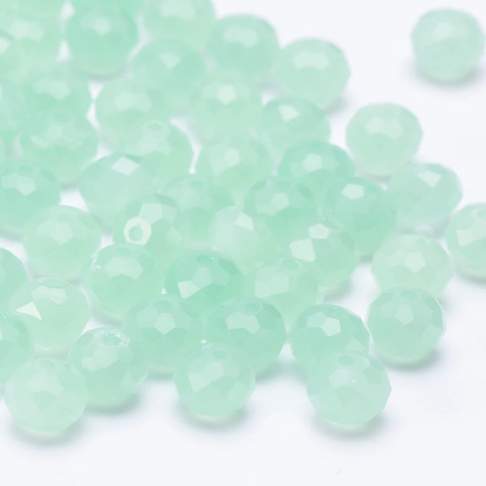 4 6 8 10mm Czech Rondelle Crystal Beads Faceted Glass Beads