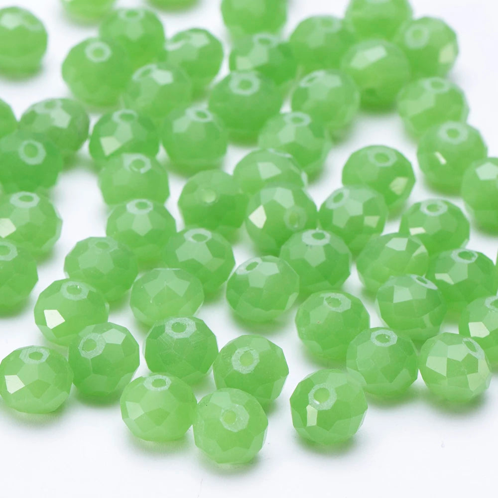 4 6 8 10mm Czech Rondelle Crystal Beads Faceted Glass Beads
