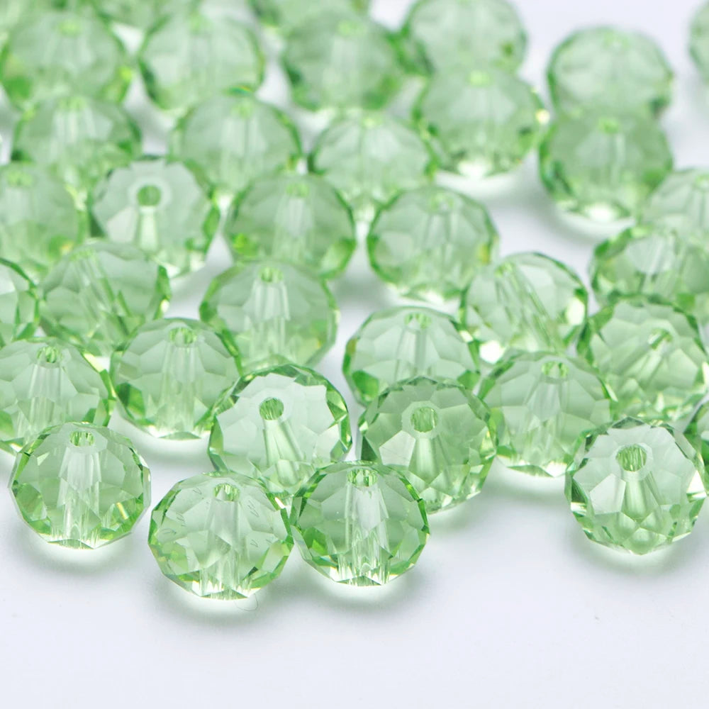 4 6 8 10mm Czech Rondelle Crystal Beads Faceted Glass Beads