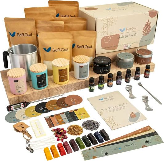 Complete Soy Candle Making Kit with Wax
