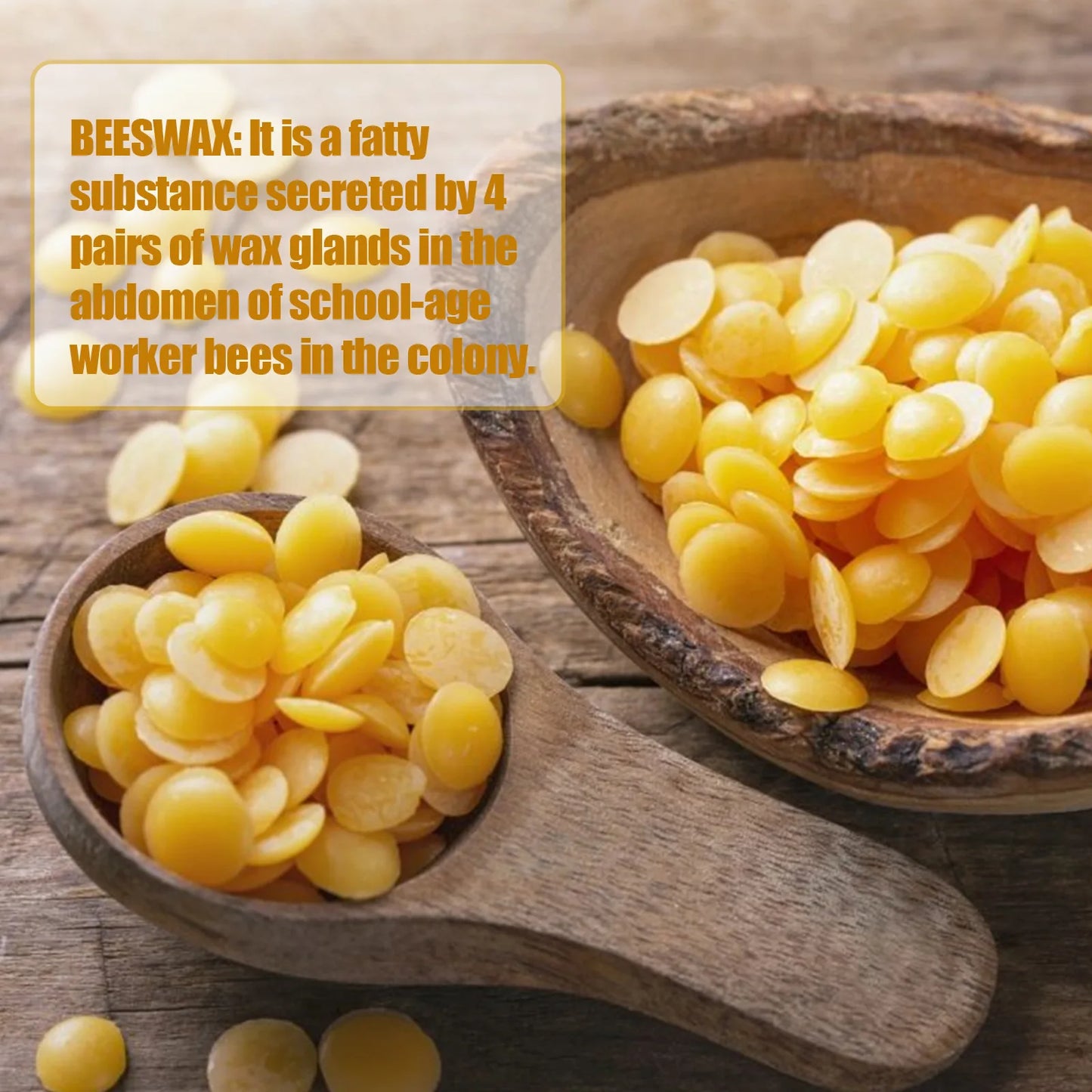 Organic Pure Beeswax Raw Material Lip-Balm Ointment